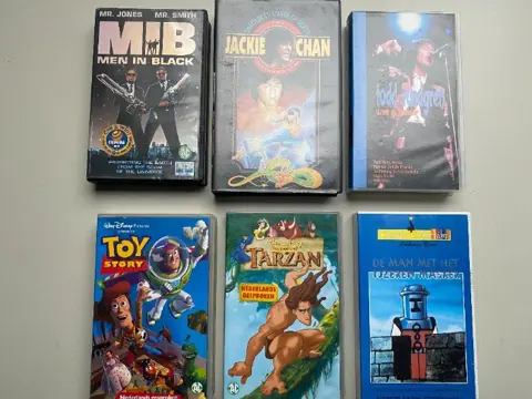 6 videobanden divers