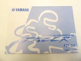 INSTRUCTIEBOEKJE Yamaha FZ1 2005 - 2009