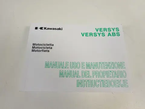 INSTRUCTIEBOEKJE Kawasaki VERSYS 650 2010 - 2014