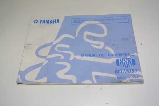 INSTRUCTIEBOEKJE Yamaha XSR 900 2016 - 2018