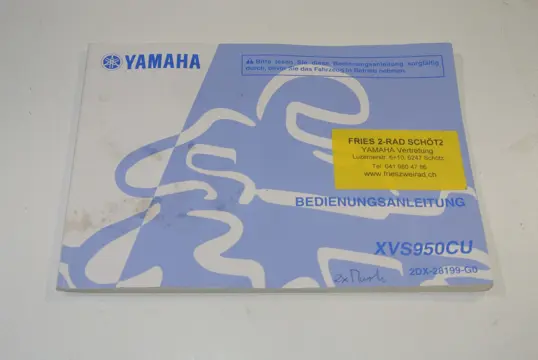 INSTRUCTIEBOEKJE Yamaha XV 950 R 2016 - 2018