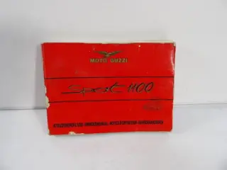 INSTRUCTIEBOEKJE Moto Guzzi 1100 Sport 1994 - 2000