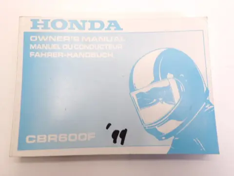 INSTRUCTIEBOEKJE Honda CBR 600 F 1999 - 2000