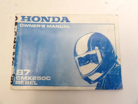 INSTRUCTIEBOEKJE Honda CMX 450 1986 - 1987