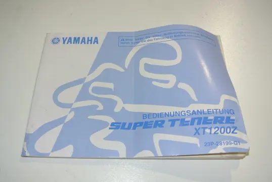 INSTRUCTIEBOEKJE Yamaha XT 1200 Z Super Tenere 2010 - 2013
