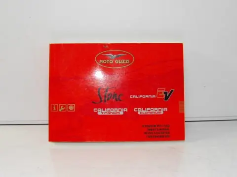 INSTRUCTIEBOEKJE Moto Guzzi California EV 1998 - 2011
