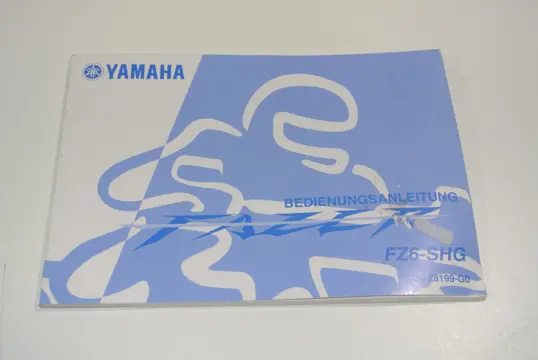 INSTRUCTIEBOEKJE Yamaha FZ6 2008 - 2009