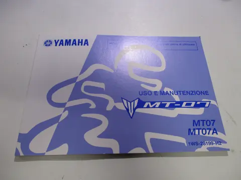 INSTRUCTIEBOEKJE Yamaha MT 07 2014 - 2017