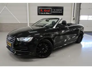 Audi S3 Cabriolet 2.0 TFSI S3 quattro Zwart Leer Navigatie 19 inch Boekjes/facturen aanwezig Camera 