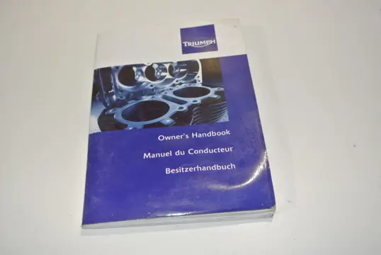 INSTRUCTIEBOEKJE Triumph Tiger 800 xc 2012 - 2013