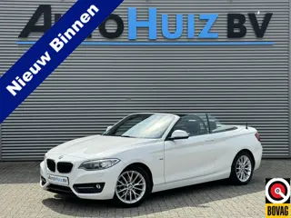 BMW 2 Serie Cabrio 218i Executive Sport Line Leer Navigatie PDC Xenon Climate Control Stuurverwarmin