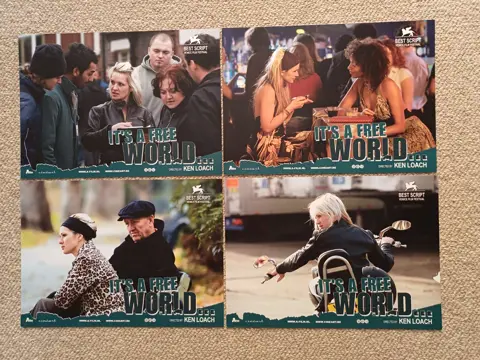 IT ' S A FREE WORLD lobbycard set.