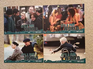 IT ' S A FREE WORLD lobbycard set.