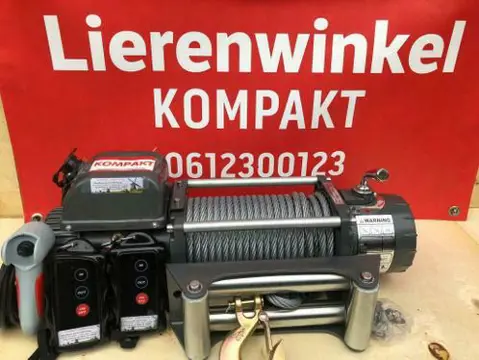 Electrische lier 12 volt 5,5ton oprijwagen kwaliteit KOMPAKT