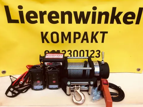 Elektrische lier 12 volt 2,5 ton 14meter kabel