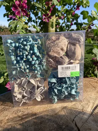 DECORATIE MATERIAAL BLAUW WIT MIX BOX