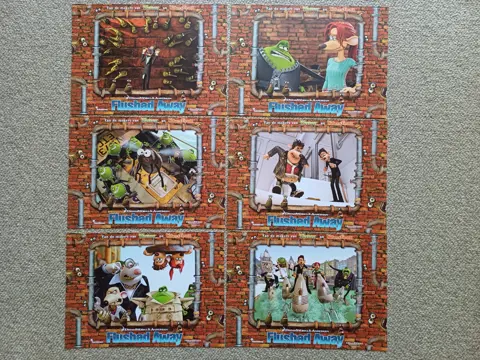 FLUSHED AWAY lobbycard set.