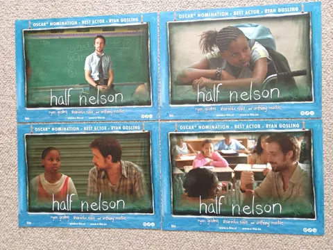 HALF NELSON lobbycard set.
