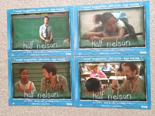 HALF NELSON lobbycard set.