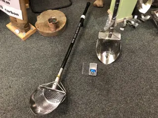 Recreatie zeef RVS Carbon 30mm 125 cm Metaaldetector