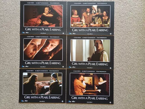 GIRL WITH A PEARL EARRING lobbycard set.
