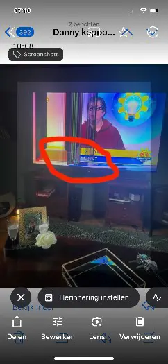 75 inch TCL tv schermdchade 5 mnd oud 50,00 euro.