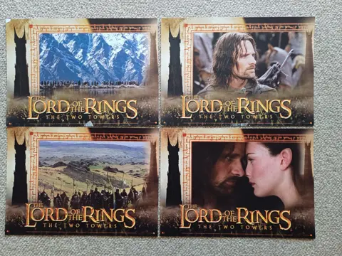 The Lord of the Rings The Two Towers lobbycards.