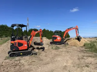 Kubota U18-5 HI minigraver NIEUW €395 LEASE