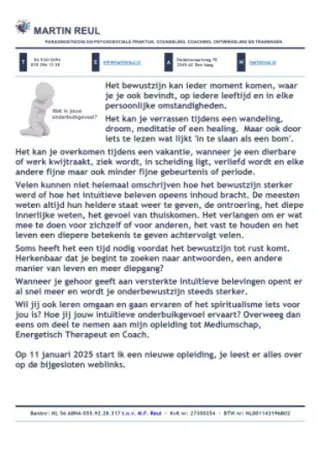 "Probeer, elke keer als je tegen de lamp loopt, ...