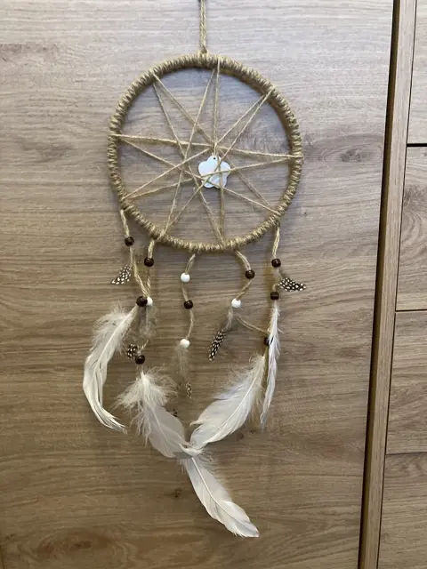 DROMENVANGER BRUIN WIT 20CM NIEUW