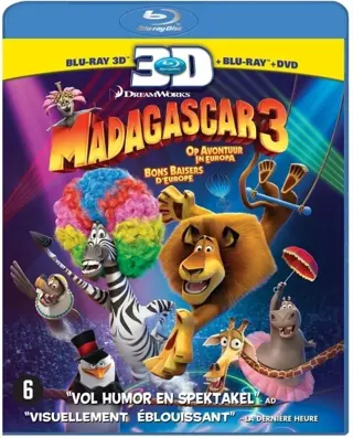 Madagascar 3 3D (3D & 2D Blu-ray + DVD)