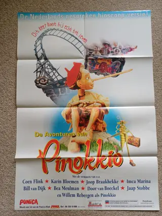 The Adventures of Pinocchio/PINOKKIO NED. filmposter.