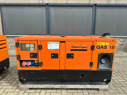 Atlas-Copco QAS 18 Yanmar Mecc Alte Spa 18 kVA Silent generatorset