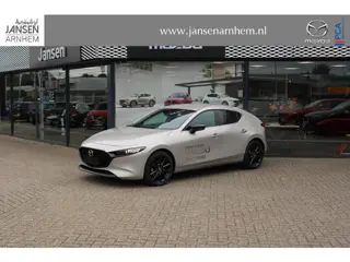 Mazda 3 HB 2.0 e-SkyActiv-X 186 M Hybrid Nagisa , Demovoordeel € 8.640,-, Automaat, Bruin Leder, Bos