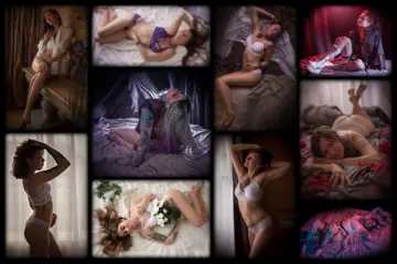 Een unieke sensuele of intieme fotosessie, gewoon bij jezelf thuis.