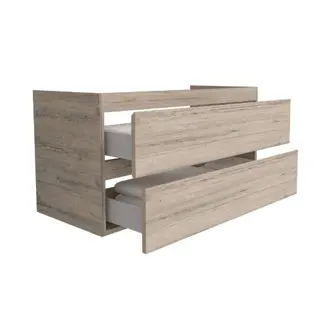 Badmeubel Sally 100cm Incl keramische wastafel LICHT HOUT