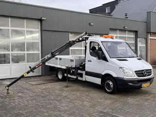 Mercedes-Benz Sprinter 510 2.2 CDI 366 Hiab 017T Laadkraan Trekhaak 3500kg trekgewicht 3 persoons Ex