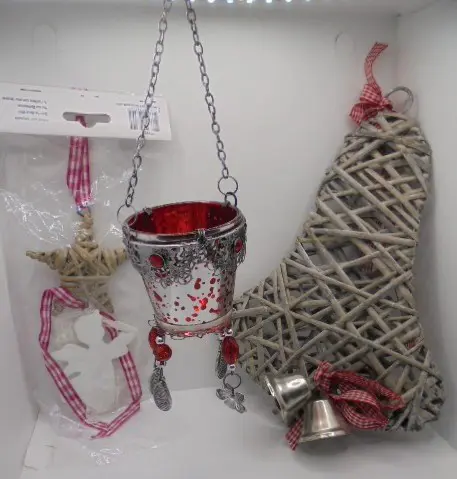 KERST DECO SET 9 STUKS NR. 3 NIEUW