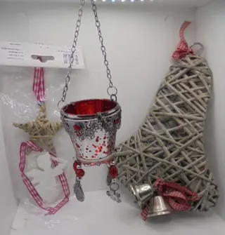 KERST DECO SET 9 STUKS NR. 3 NIEUW