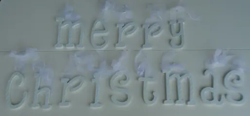 MERRY CHRISTMAS HOUTEN LETTERS WIT- GROEN of ZELF DECOREREN