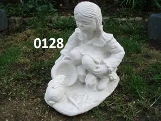 Meisje met konijntjes.