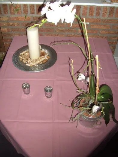 TAFELKLEED OUD ROZE 100 % GEWEVEN KATOEN 130X130 CM NIEUW