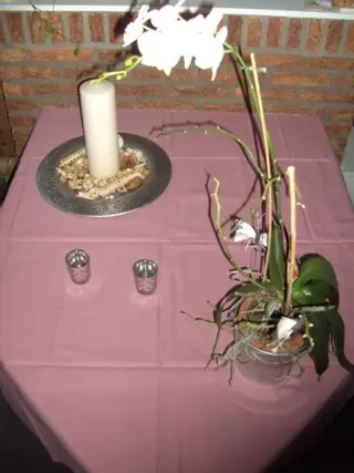 TAFELKLEED OUD ROZE 100 % GEWEVEN KATOEN 130X130 CM NIEUW