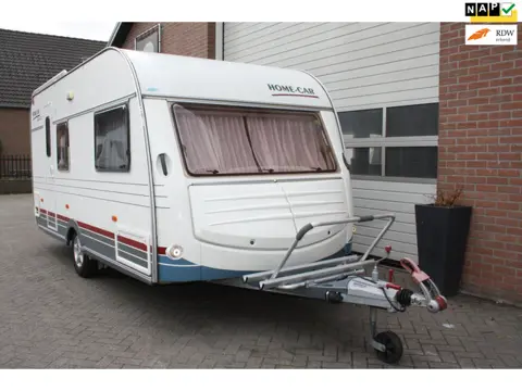 Home-car Racer 45 Garantie, 4 Persoons, Mover, Voortent, Vast Toilet, Dwars Bed, Trein Zit, Kachel.