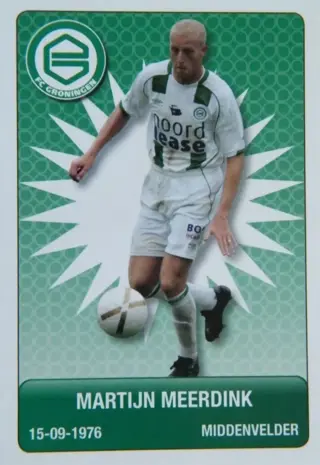 Voetbal plaatje Martijn Meerdink