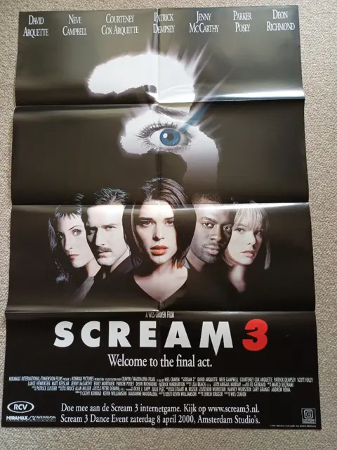 SCREAM 3 NED. filmposter.