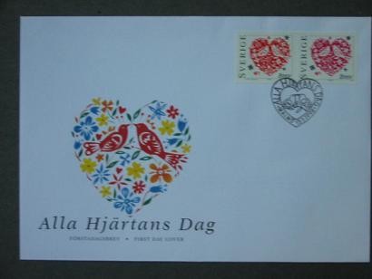 Zweden FDC Alla Hjartans dag