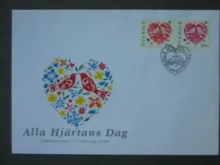 Zweden FDC Alla Hjartans dag