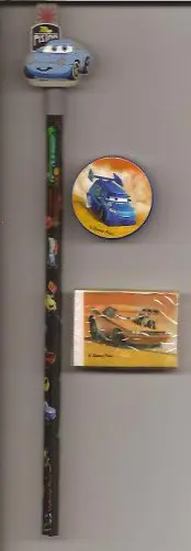 Cars; potlood, gum, puntenslijper