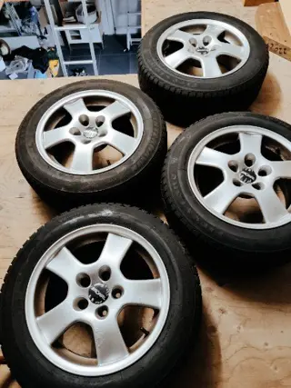 4 winterbanden met aluminium velgen